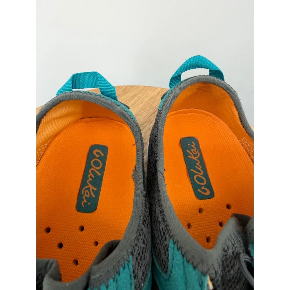 OLUKAI Eleu Trainer Water Shoes Womens US 10‎ EUR 40 Teal Grey Lace Up